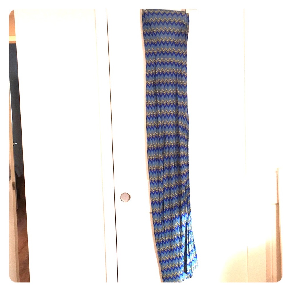 Mark Wong Nark vintage chevron gown strapless slit